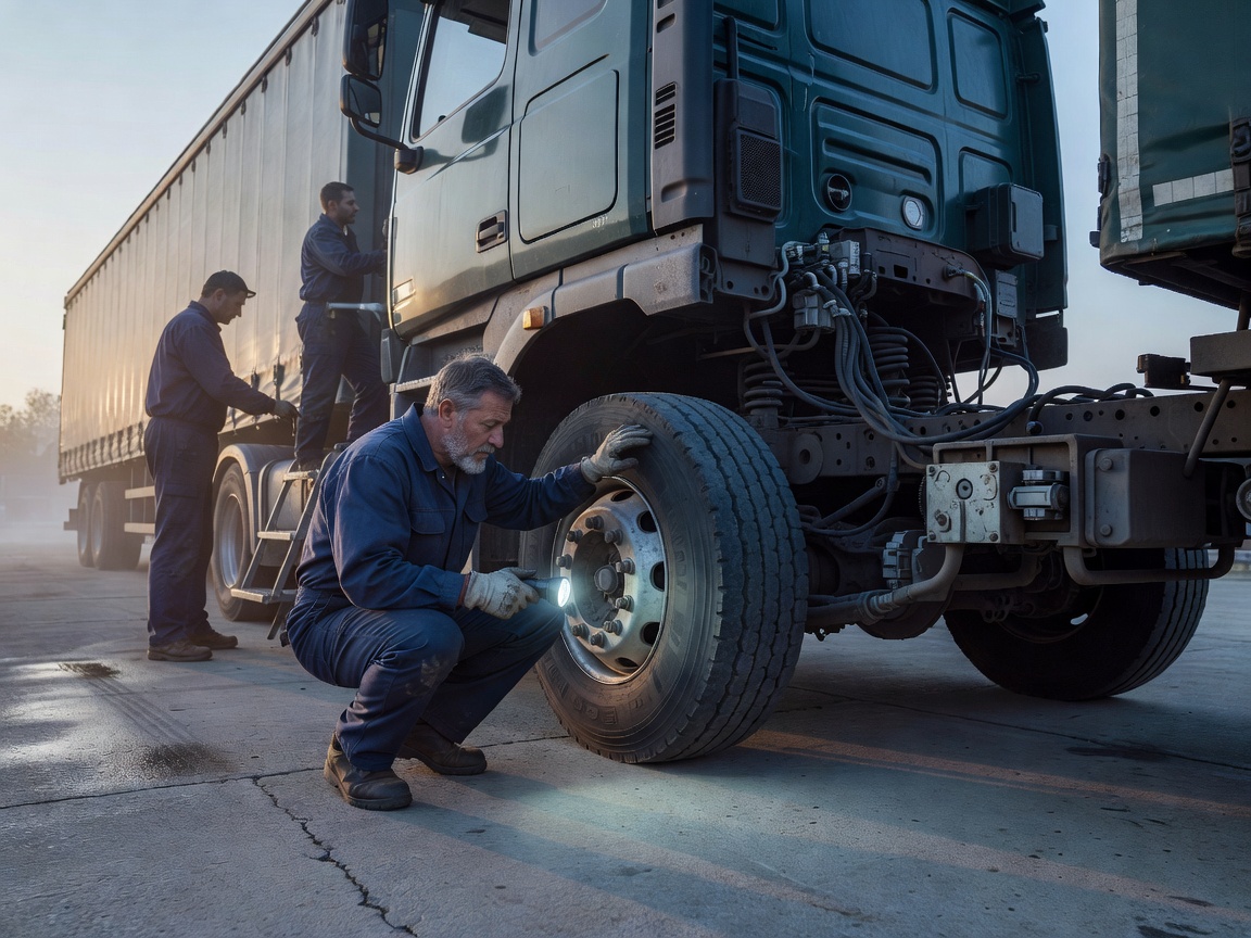 Vehicle inspection before a transport journey